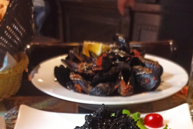 3 Hour Kotor Food Tour - Rick Steves' Recommended - Hidden Old Town corner: black risotto with squid ink + red wine