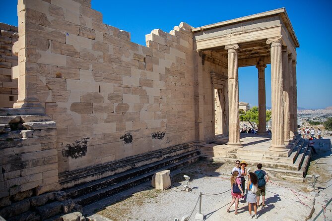 Acropolis & Athens Highlights with Food Tasting - Downhill to Monastiraki and Plaka: food becomes part of the story