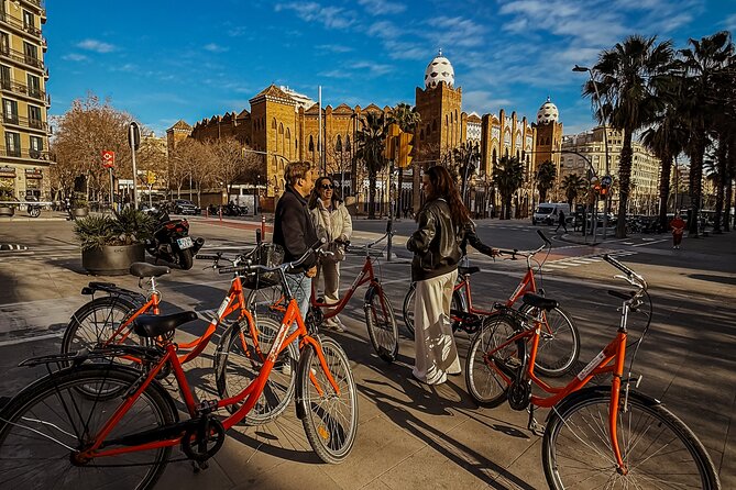 Barcelona: Bike or eBike Tour, Top Sights & Local Insights - Sagrada Família: symbolism stories and an up-close photo pause