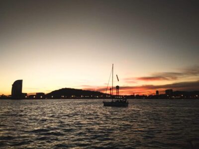 Barcelona: Unique Sunset Sailing Tour with Tapas & Open Bar - From Port Olímpic to open water: what the start feels like