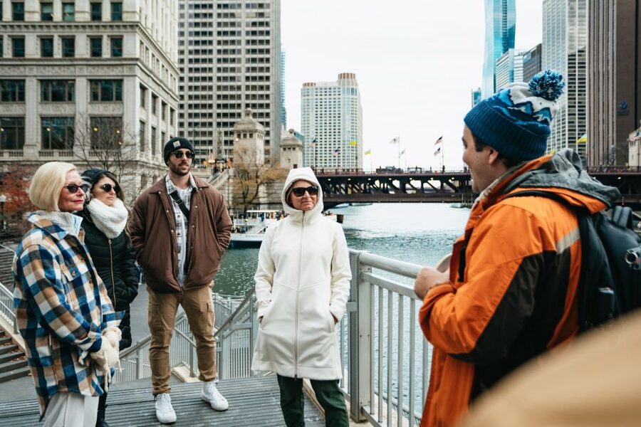 Chicago: Classic Food Walking Tour with Bike or Kayak Rental - Chicago Riverwalk + water views, with easy flow to your rental
