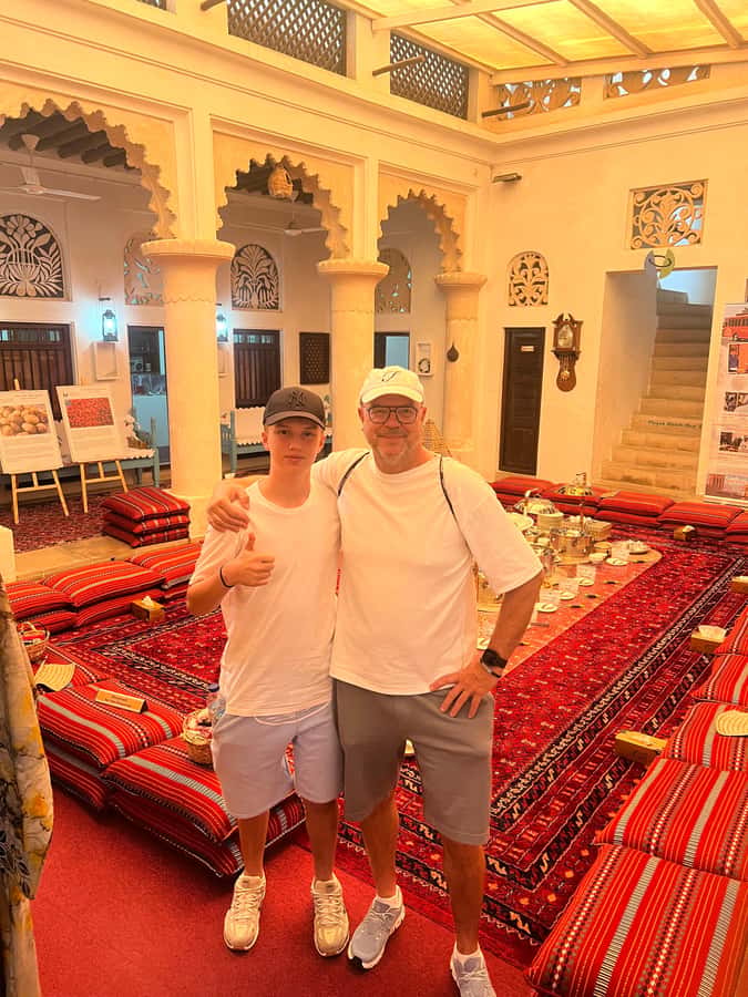 Dubai.Discover Old town,Markets,street food,Abra &Museums - Historic neighborhood stop: old houses, Arabic coffee, and heritage stories