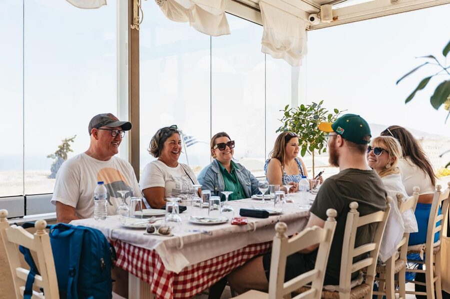 Fira: Guided Foodie Walking Tour with Tastings - Souvlaki and More Stops: Variety Without Feeling Rushed