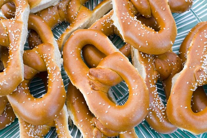 Flavors of Philly Food Tour - Stop 2: soft pretzels from a bakery stop (fresh and grab-and-go)