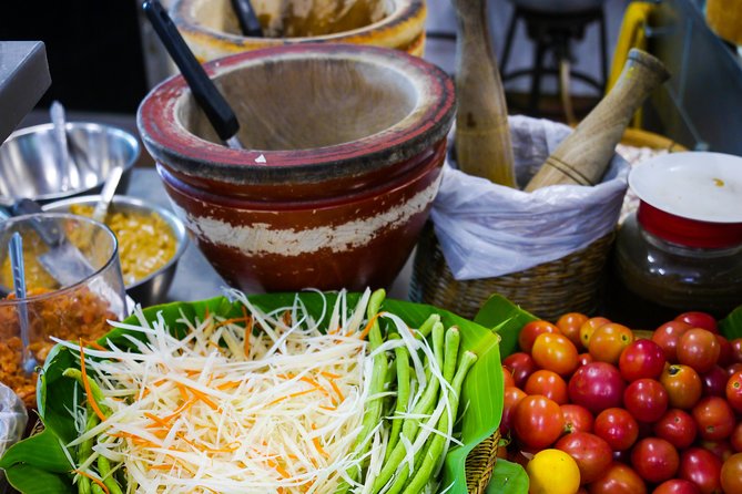 Foodie Experience of Historic Bang Rak - Green curry crispy dough and herbal infusions to round it out