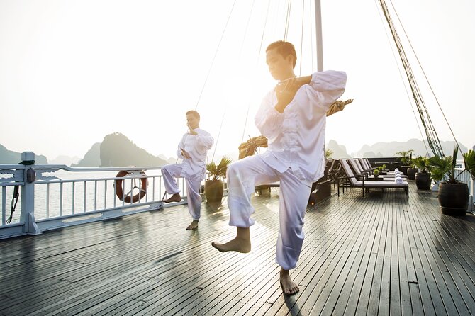 Halong Bay - Hera Luxury Day Cruise 7.5 Hours - Tuan Chau arrival and the seafood buffet with lobster soup
