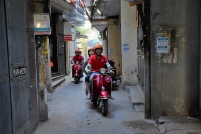 Hanoi Vespa Tours: Hanoi After Dark Vespa Food Tours - The food lineup: banh cuon, bun cha, seafood, and egg coffee