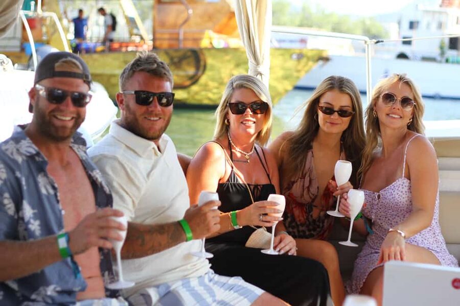 Ibiza: Sunset Boat Tour with Water Sports, Open Bar & Tapas - A 3-hour Ibiza sunset cruise with open bar, tapas, and water sports