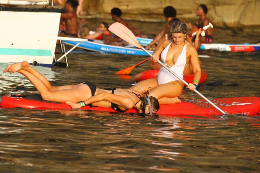 Ibiza: Sunset Boat Tour with Water Sports, Open Bar & Tapas - Café del Mar and Mambo Café: the sunset toast moment