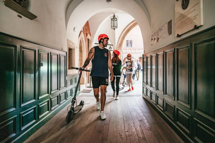 Krakow: Guided E-Scooter City Tour with Food Tastings - Podgórze tastings: oscypek, obwarzanek, and the food that makes it real