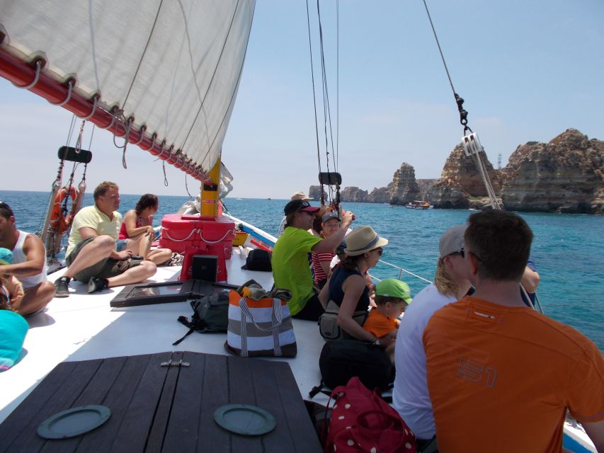 Lagos: Ponta Piedade Sail & Caves Cruise w/Portuguese Tapas - Swimming and Sunbathing: Clear Water When Conditions Cooperate