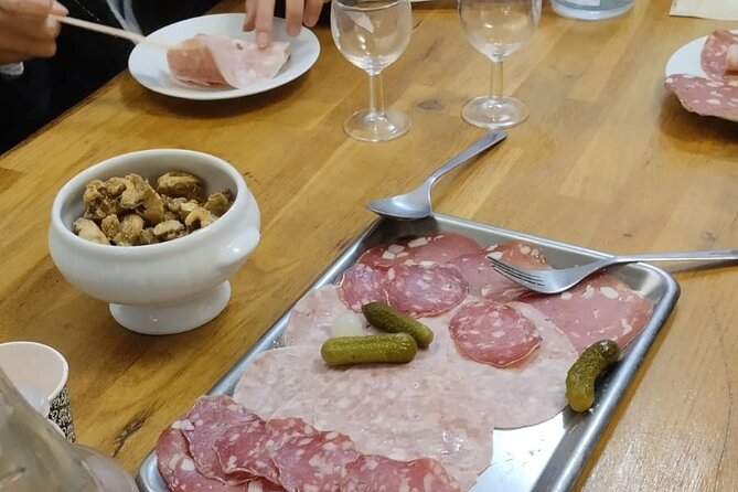 Lyon Sunset Food Tour – A Full Taste of France by Do Eat Better - Stop 4 Rue Saint-Jean: praluline pie, the sweet with almond and pink sugar