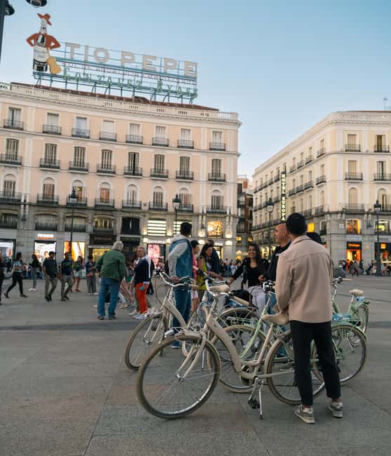 Madrid by Night: Vintage Bike Tour Highlights/Optional Tapas - Casa de Cervantes and the end-of-ride tavern drinks