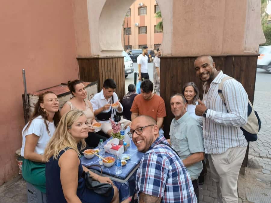Marrakech Night Street Food Tour / Taste The Real Marrakech - Meeting at Café de France and walking the Medina after dark