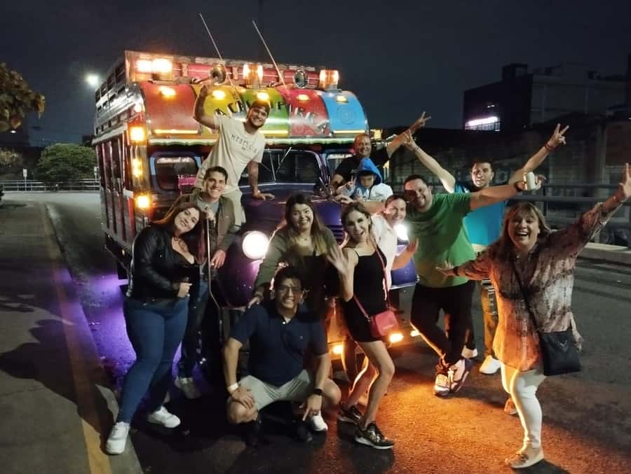 Medellin: Party Bus with DJ & Street Food Tastings - DJ and guides: the energy product, not just background noise