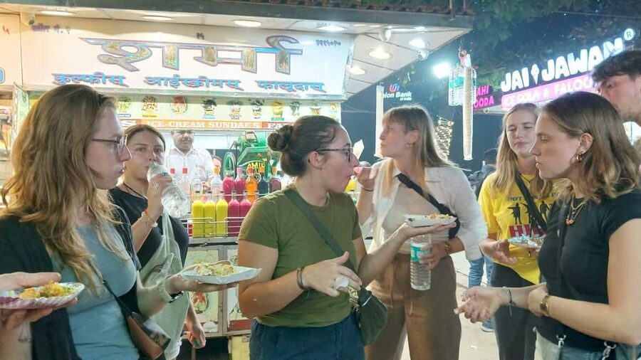 Mumbai Street Food Tour with Evening Bazaar Walk - Market chaos with a plan: walking, crossing streets, and staying on track