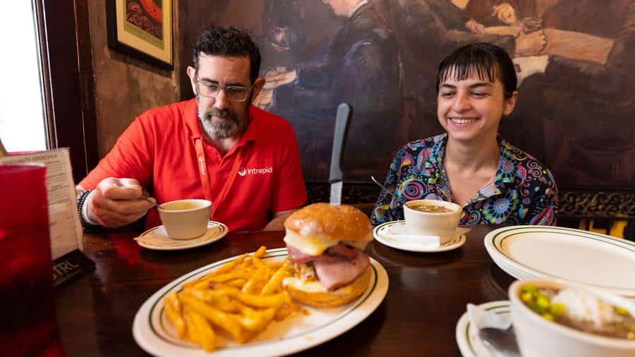 New Orleans: Beloved Bites & Famous Dishes Food Tour - Food amounts and the reality of skipping a meal first