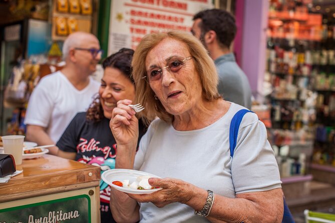 Not Just Another Naples Street Food Tour with Eating Europe - San Carlo 17: buffalo-mozzarella Caprese, Margherita, local wine, and limoncello