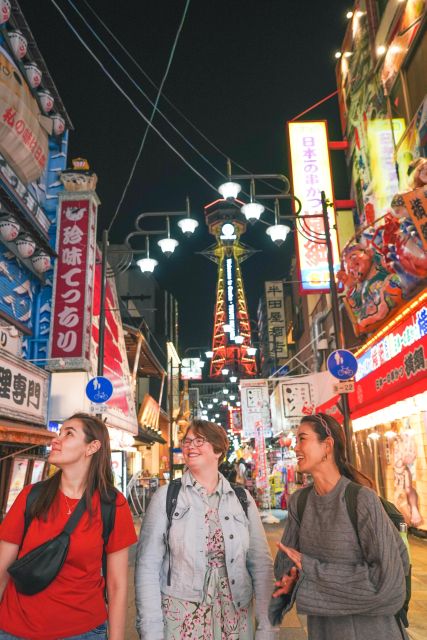 Osaka: Local Foodie Tour in Dotonbori and Shinsekai - A Temple Moment Between Neon Streets