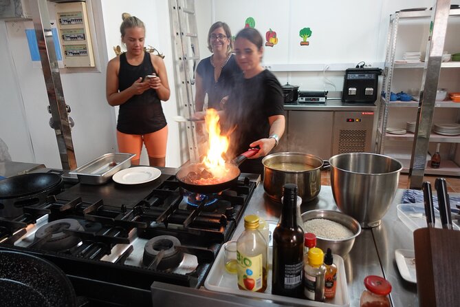 Paella & Sangria Class with Tapas and Market Visit - The paella process: rice is the star, not the pile of stuff
