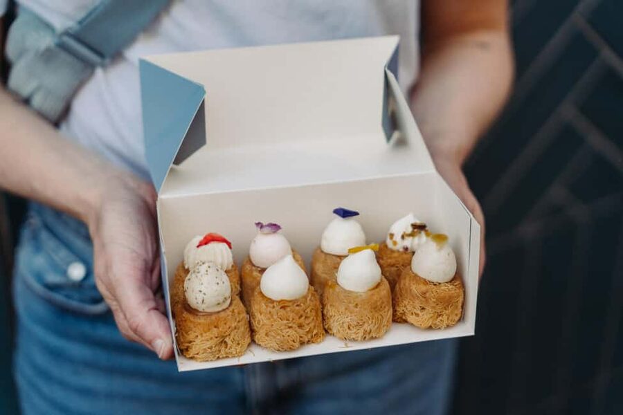 Paris Culinary Tour: 11 Tastings & 2 Wines in Le Marais - La Boutique Jaune: Syrian-Flavored Pastry Nests