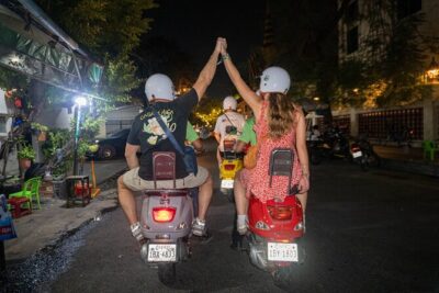 Phnom Penh Evening Foodie Vespa Tour / Tuk Tuk Available - Hotel pickup and a private-group feel