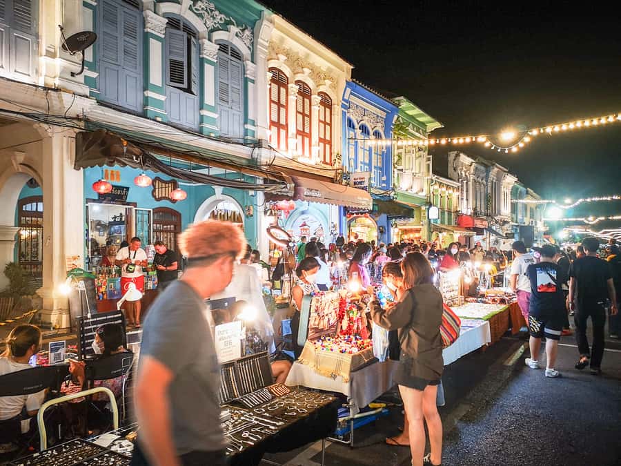 Phuket: Southern Thai Flavors Food Tastings Tour - Walking Street and Chillva Market: street food sampling with night energy