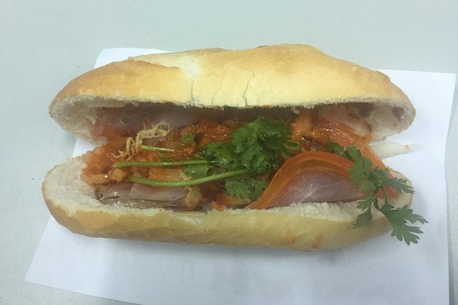 Private Ho Chi Minh Sightseeing and Food Tour by Scooter - The food part: banh mi, Vietnamese pancake, pho, and Vietnamese coffee