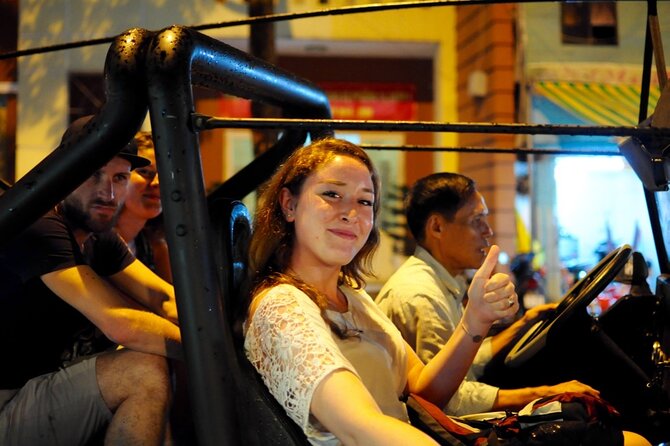 Private Jeep Tour Saigon by Night: Foodie & City Tour - Saigon Opera House and Notre Dame Cathedral: lit icons for photos