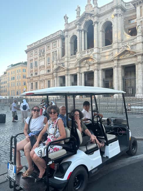 Rome: 3-Hour Private Golf Cart Tour with Culinary Tasting Included - How the guided stops feel: short, focused, and photo-friendly