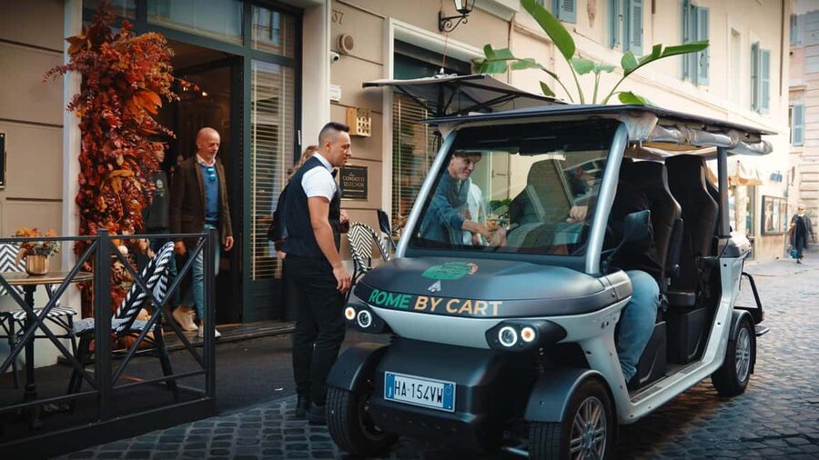 Rome in Comfort: 3-Hour Private Golf Cart Tour with Food Tasting - Piazza del Popolo: Photos First, Then the Real Points of Interest