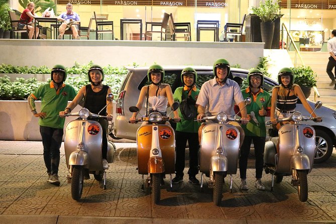 Saigon After Dark Vespa Street Food Tour + Live Music 4 hours - A 4-hour Saigon night on a vintage Vespa
