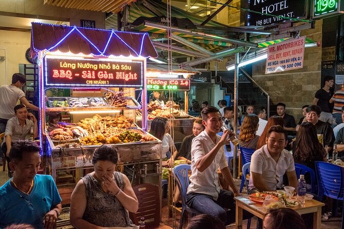Saigon Night Bites on Foot: Local Vendors, Stories & Sweet Finish - The Final Bite: Beer, Peanuts, Rice Crackers, and Flan