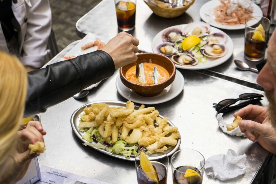 Seville: Tapas Crawl - Stop 1: Wine and tapas to set the tone