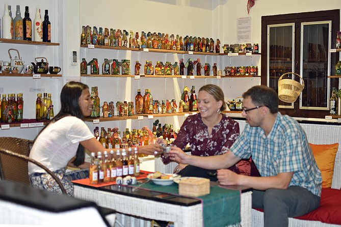 Siem Reap Food Tour by Vespa - Stop 1 at Sombai: rice-wine flavors and the craft behind liqueurs