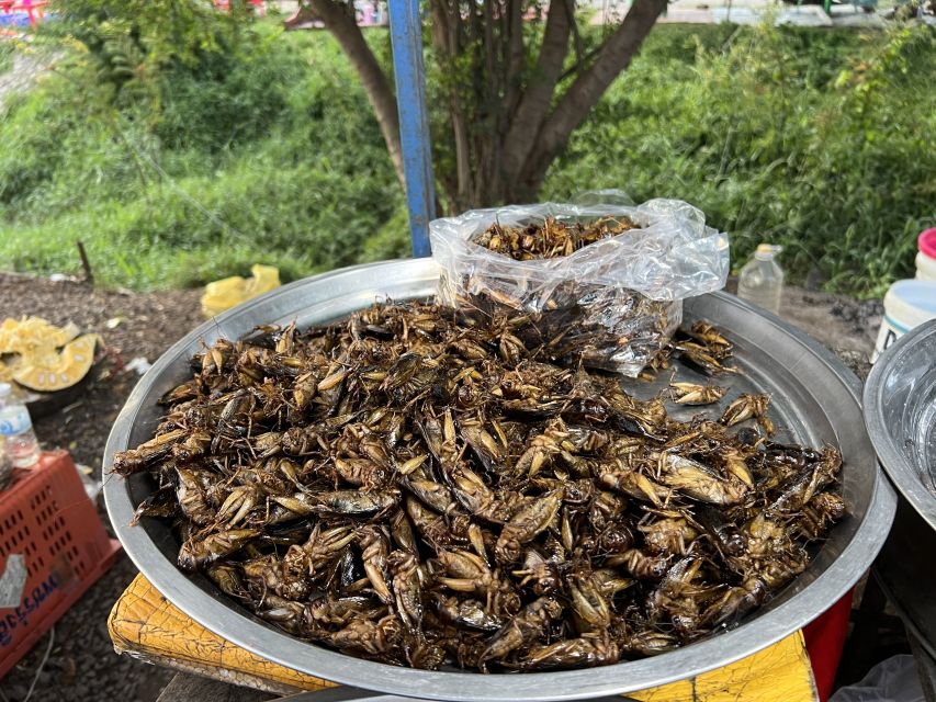Siem Reap: Street Food Experience by Tuk-Tuk - Street 60 and the Siem Reap night market: skewers, desserts, and bug choices