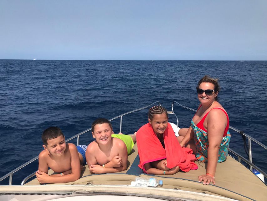 Tenerife: Private Boat Charter with Tapas & Drinks - Meet Libby: Comfortable Seating, Real Shade, and a Proper Bathroom