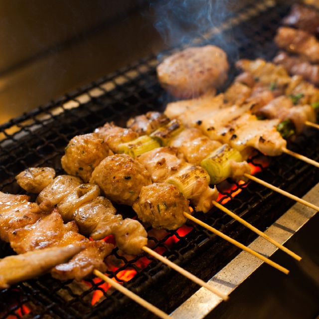 Tokyo: 3-Hour Food Tour of Shinbashi at Night - Wagyu bite: buttery meat with smoky char