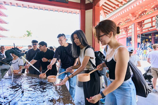 Tokyo: Asakusa & Sensoji ー Oldest Temple Walking Tour (2hrs) - The Edo-style snack lane: skewers and menchi-katsu