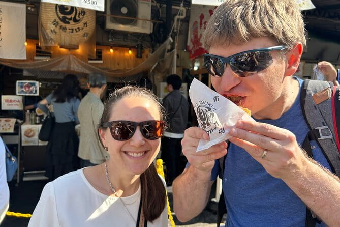 Tokyo Tsukiji Fish Market Food Tour: 15 Stops & Walk Local Street - The fish-market area pass: seeing the real seafood energy