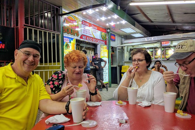 Trinidad Nighttime Food Tour - Corn soup at the City of Grand Bazaar: a vegan-friendly first real meal