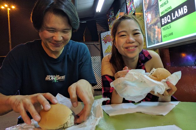 Trinidad Nighttime Food Tour - Lady Young Road ice cream with Port of Spain city lights