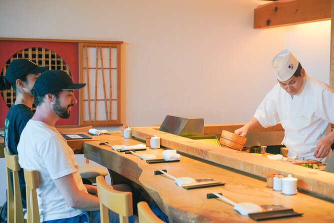 Vegan Friendly Sushi & Okonomiyaki Shibuya Night Foodie Tour - Stop 2: Vegan sushi nigiri at Sushi Gonpachi Shibuya